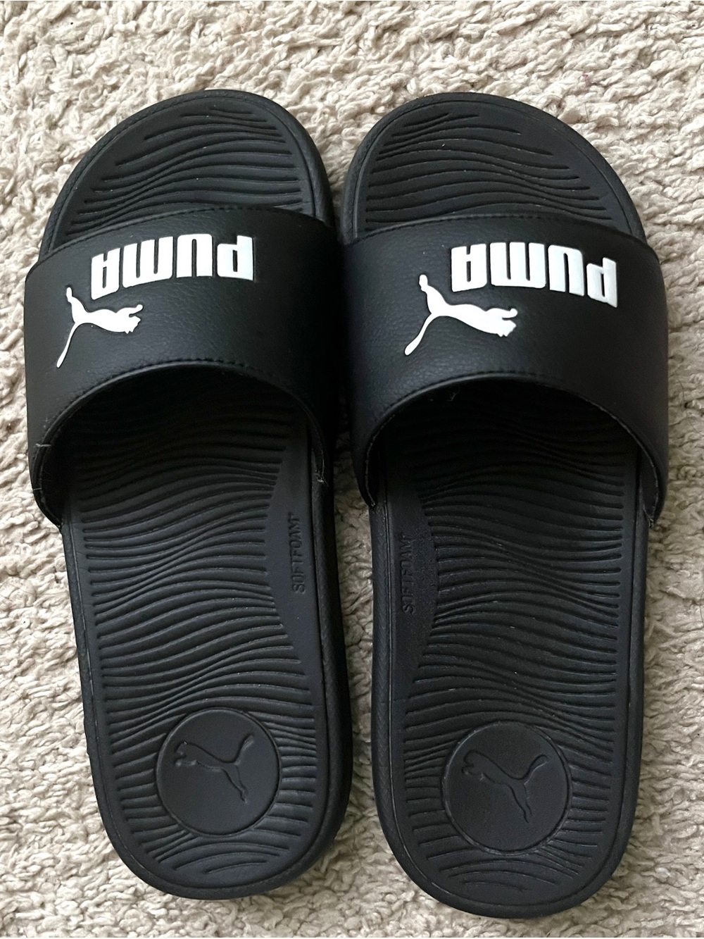 Casual Puma Logo Flat Slides